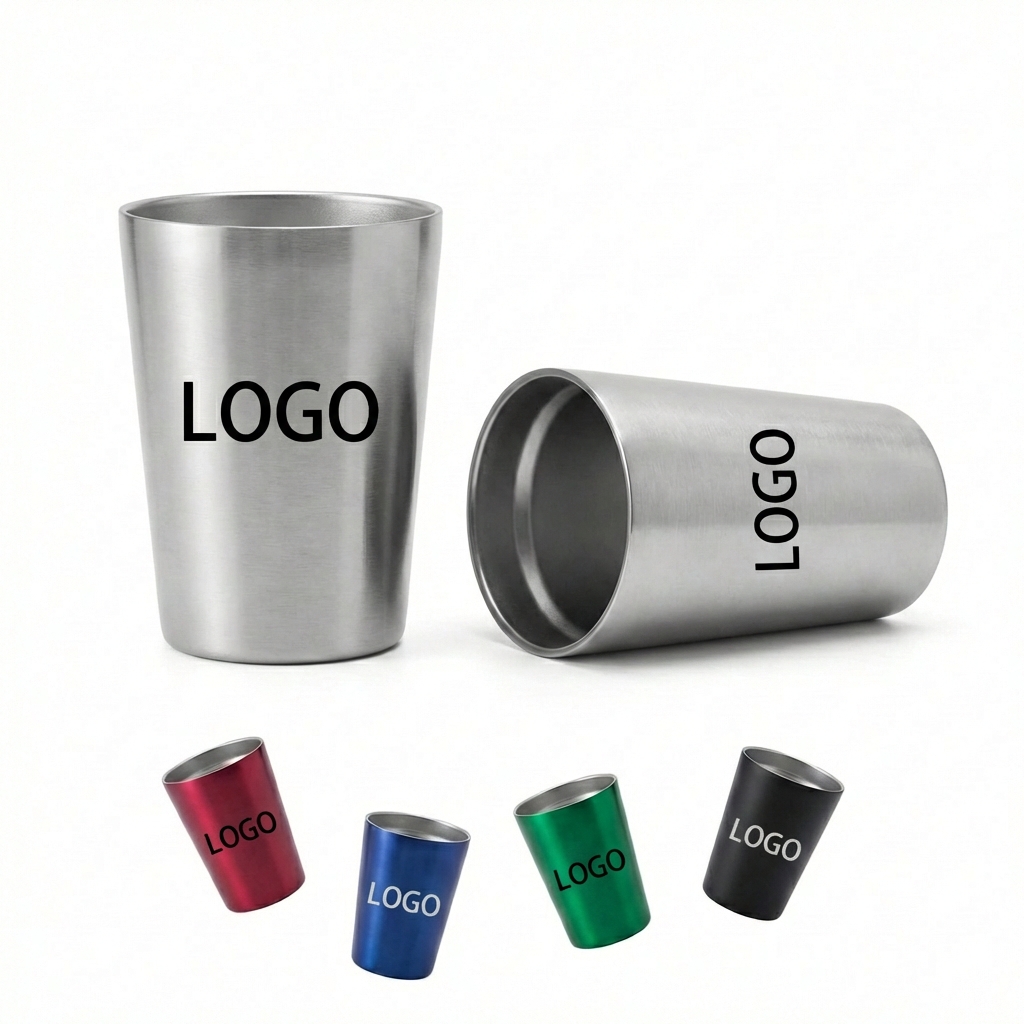 Rugged Double-Wall Insulated Steel Travel Pint - 16 oz.