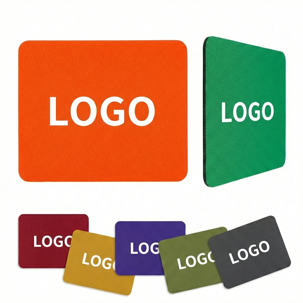 Woven Fabric Mouse Pad with Anti-Slip Rubber Base