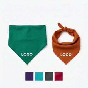 Adjustable Solid Color Pet Bandana Bib