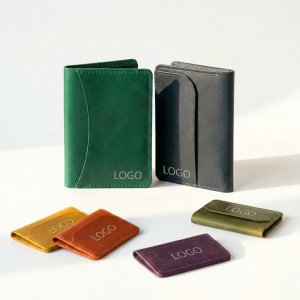 Stitched Handcrafted Card Organizer with Supple Texture